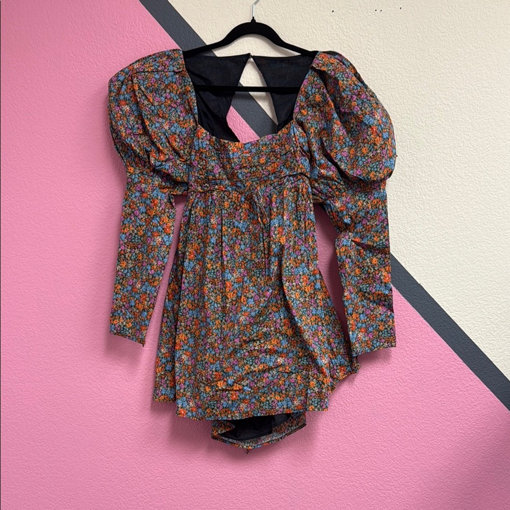 Floral Puff Sleeve Dress